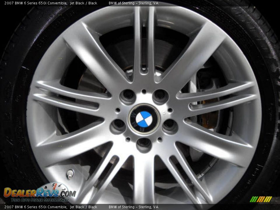 2007 BMW 6 Series 650i Convertible Jet Black / Black Photo #14