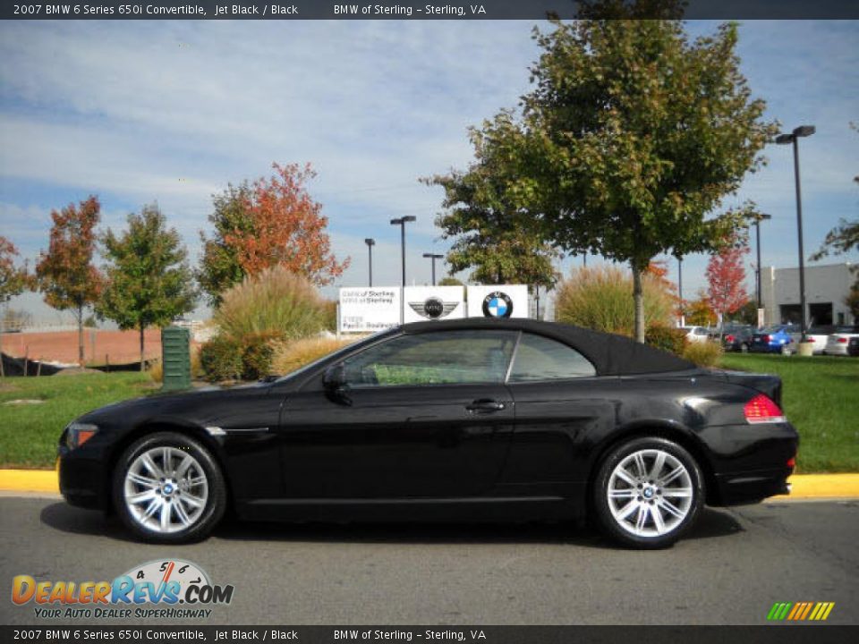 2007 BMW 6 Series 650i Convertible Jet Black / Black Photo #15