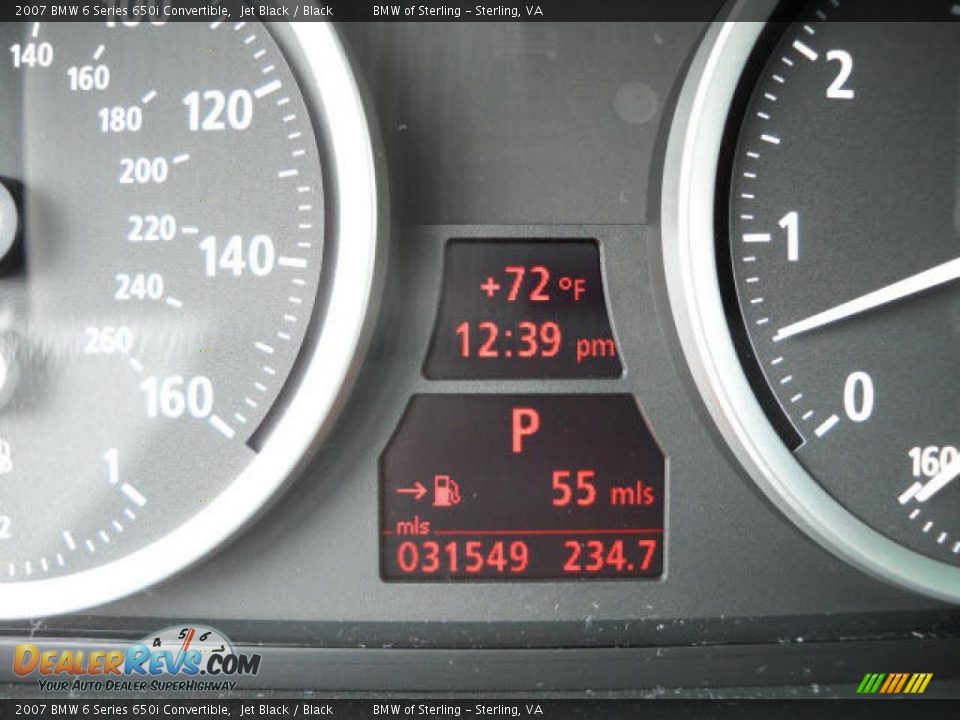 2007 BMW 6 Series 650i Convertible Jet Black / Black Photo #16