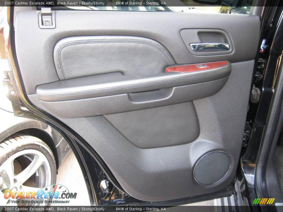 2007 Cadillac Escalade AWD Black Raven / Ebony/Ebony Photo #23