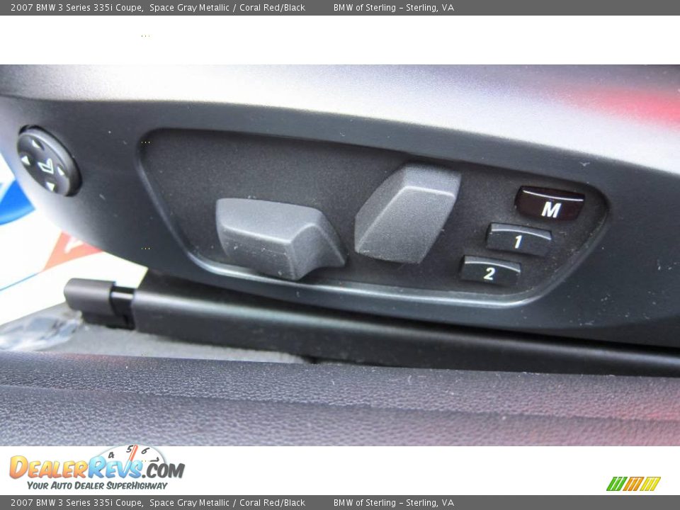 2007 BMW 3 Series 335i Coupe Space Gray Metallic / Coral Red/Black Photo #1