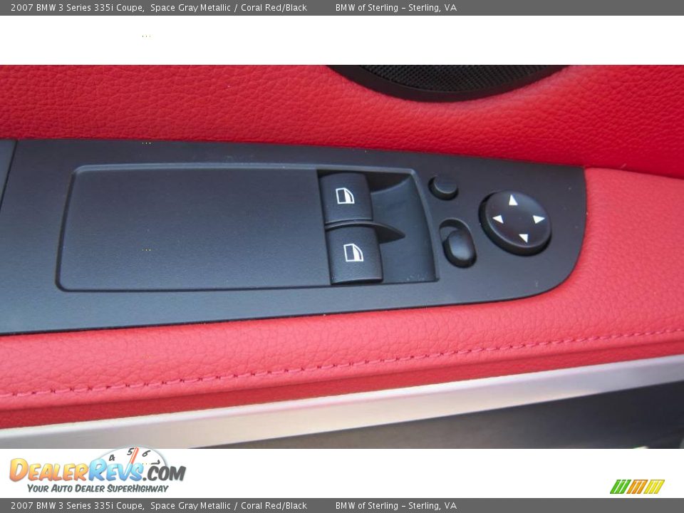 2007 BMW 3 Series 335i Coupe Space Gray Metallic / Coral Red/Black Photo #2
