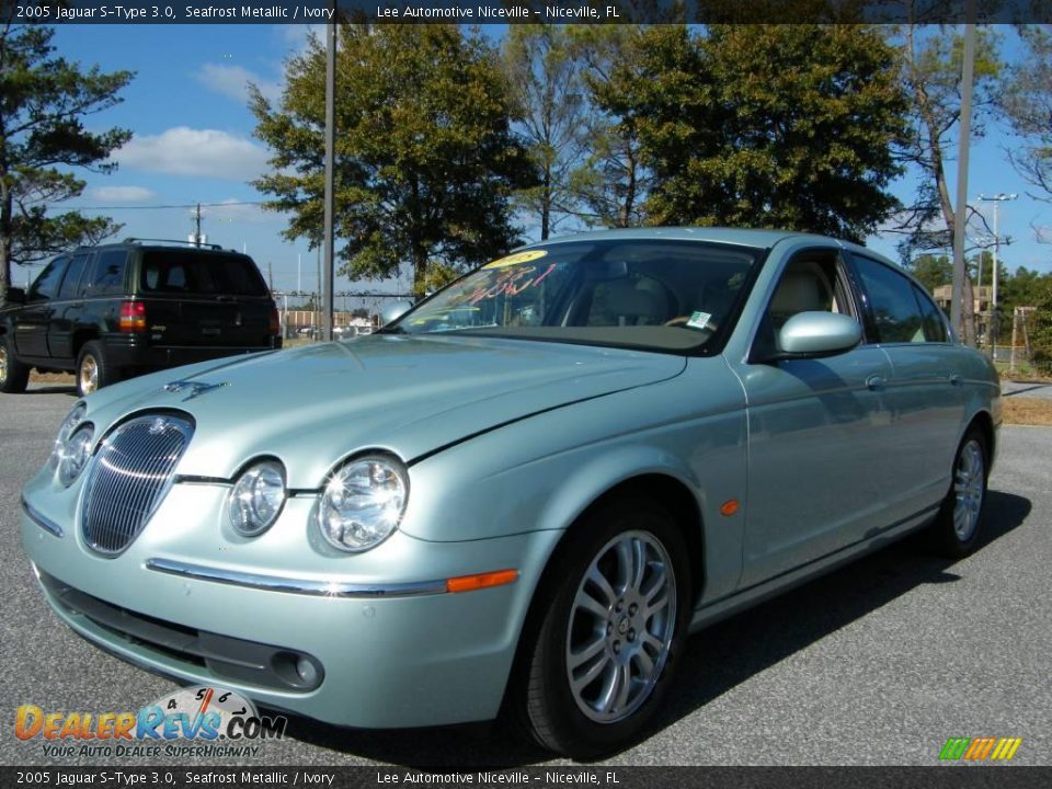 2005 Jaguar S-Type 3.0 Seafrost Metallic / Ivory Photo #1