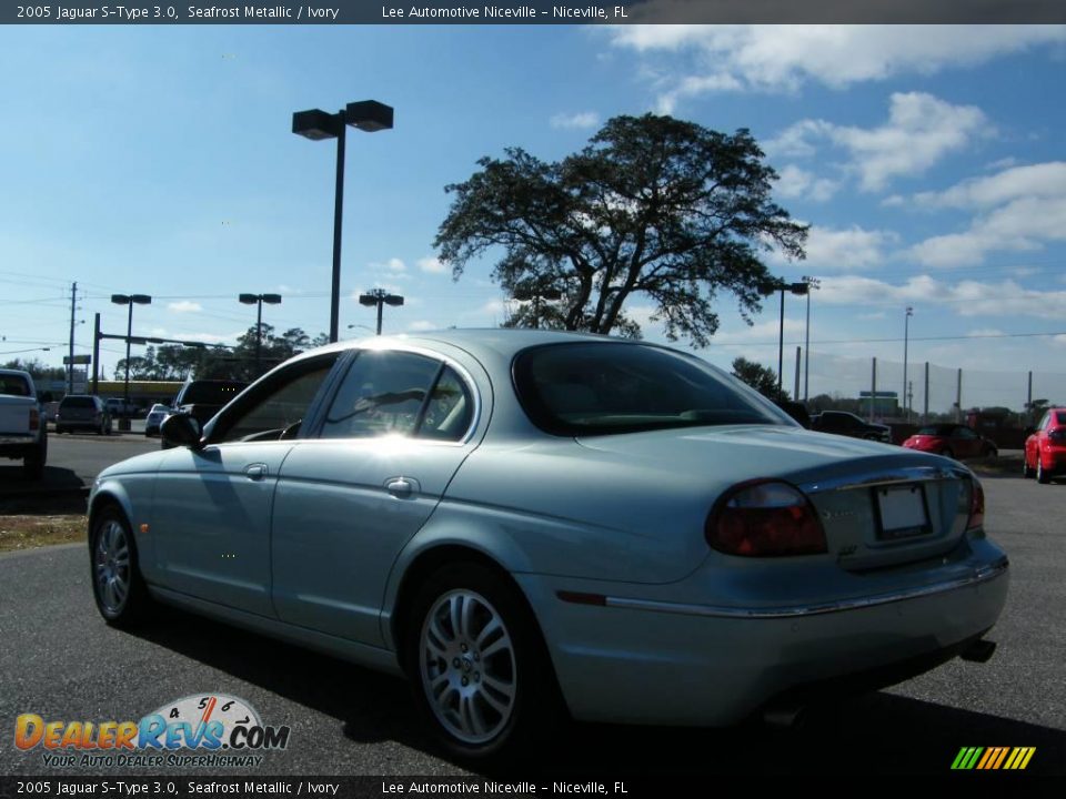 2005 Jaguar S-Type 3.0 Seafrost Metallic / Ivory Photo #3