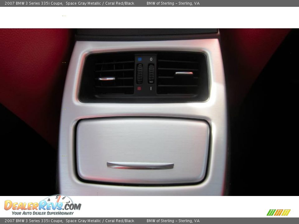 2007 BMW 3 Series 335i Coupe Space Gray Metallic / Coral Red/Black Photo #9