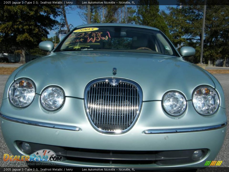 2005 Jaguar S-Type 3.0 Seafrost Metallic / Ivory Photo #8