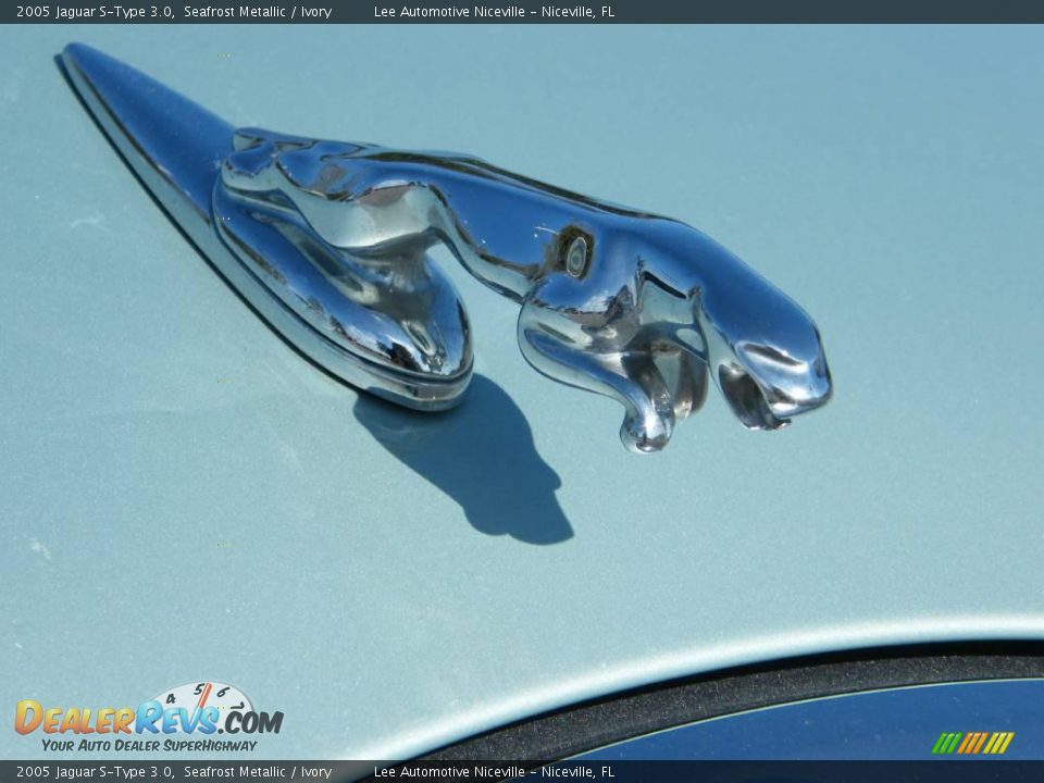 2005 Jaguar S-Type 3.0 Seafrost Metallic / Ivory Photo #9