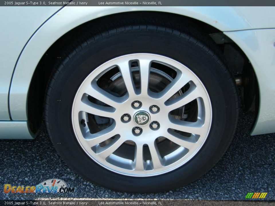2005 Jaguar S-Type 3.0 Seafrost Metallic / Ivory Photo #12