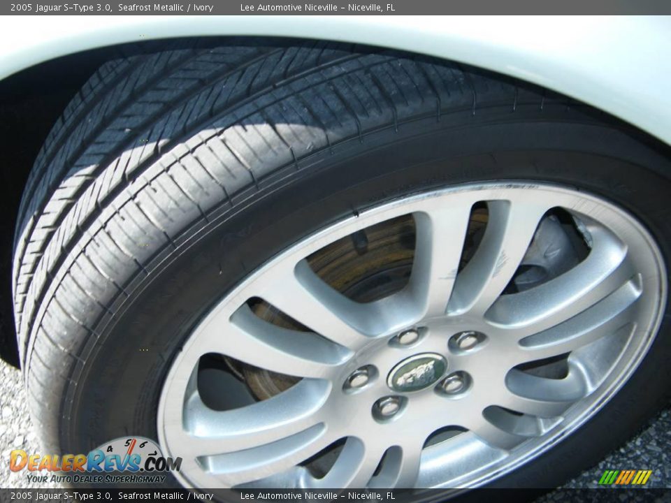 2005 Jaguar S-Type 3.0 Seafrost Metallic / Ivory Photo #13