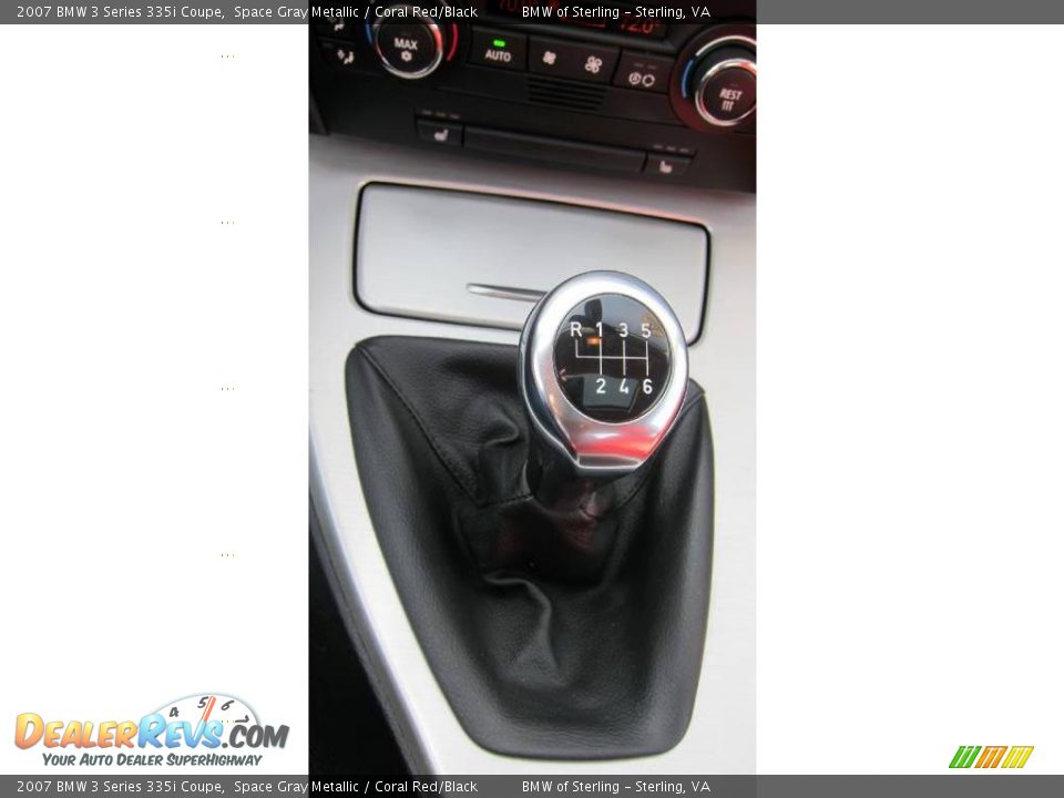 2007 BMW 3 Series 335i Coupe Space Gray Metallic / Coral Red/Black Photo #21