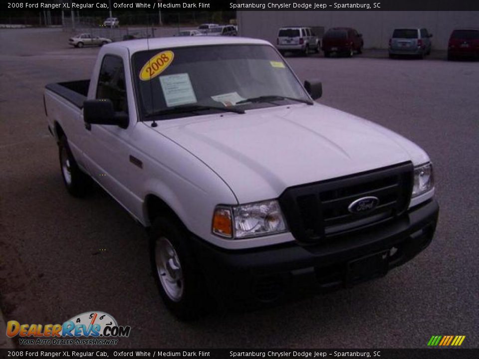 2008 Ford Ranger XL Regular Cab Oxford White / Medium Dark Flint Photo #5