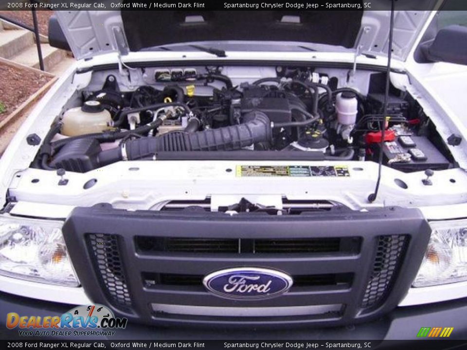 2008 Ford Ranger XL Regular Cab Oxford White / Medium Dark Flint Photo #14