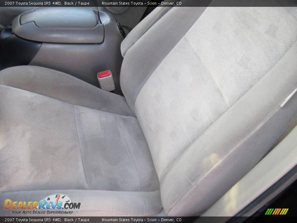 2007 Toyota Sequoia SR5 4WD Black / Taupe Photo #11