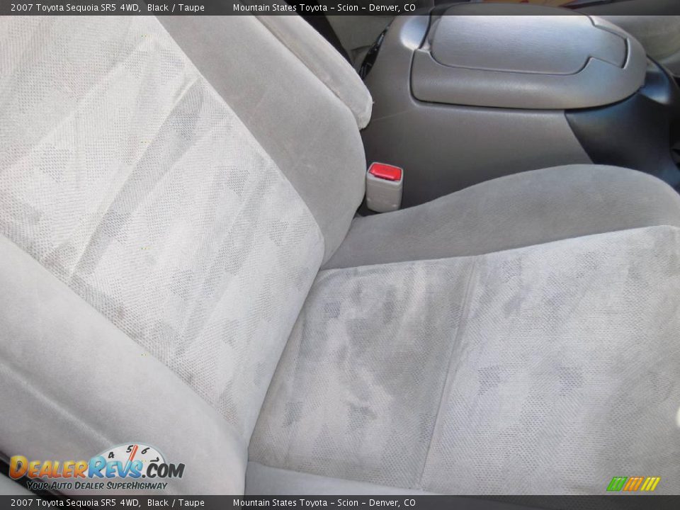 2007 Toyota Sequoia SR5 4WD Black / Taupe Photo #12