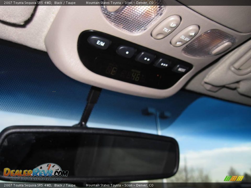 2007 Toyota Sequoia SR5 4WD Black / Taupe Photo #19
