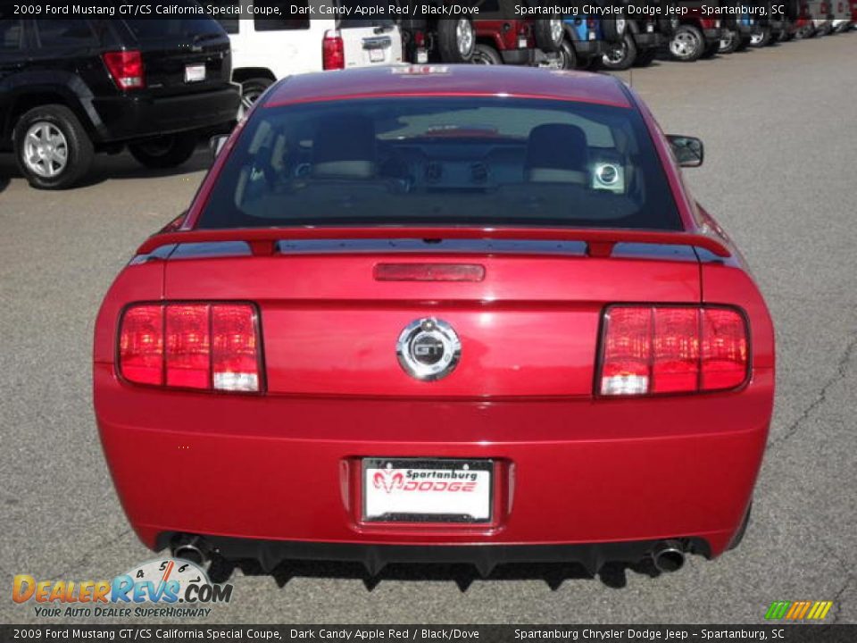 2009 Ford Mustang GT/CS California Special Coupe Dark Candy Apple Red / Black/Dove Photo #3