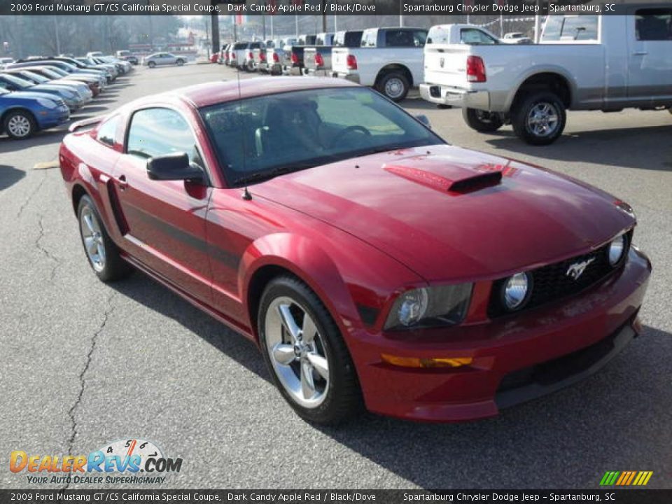 2009 Ford Mustang GT/CS California Special Coupe Dark Candy Apple Red / Black/Dove Photo #5