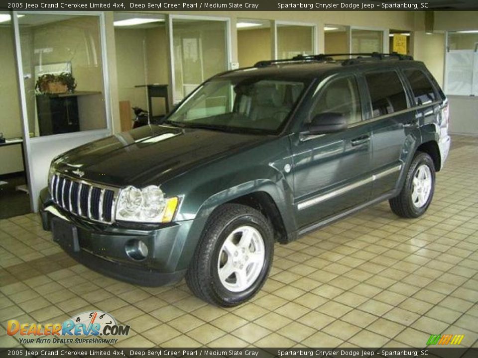 2005 Jeep Grand Cherokee Limited 4x4 Deep Beryl Green Pearl / Medium Slate Gray Photo #1