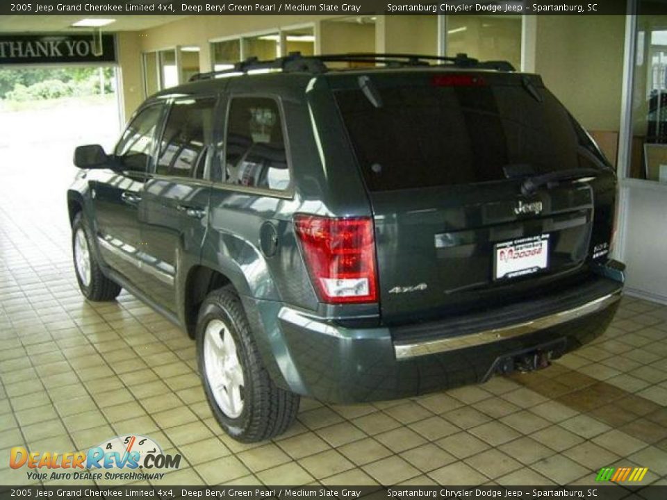 2005 Jeep Grand Cherokee Limited 4x4 Deep Beryl Green Pearl / Medium Slate Gray Photo #5