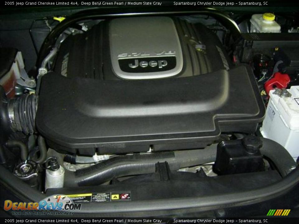 2005 Jeep Grand Cherokee Limited 4x4 Deep Beryl Green Pearl / Medium Slate Gray Photo #13