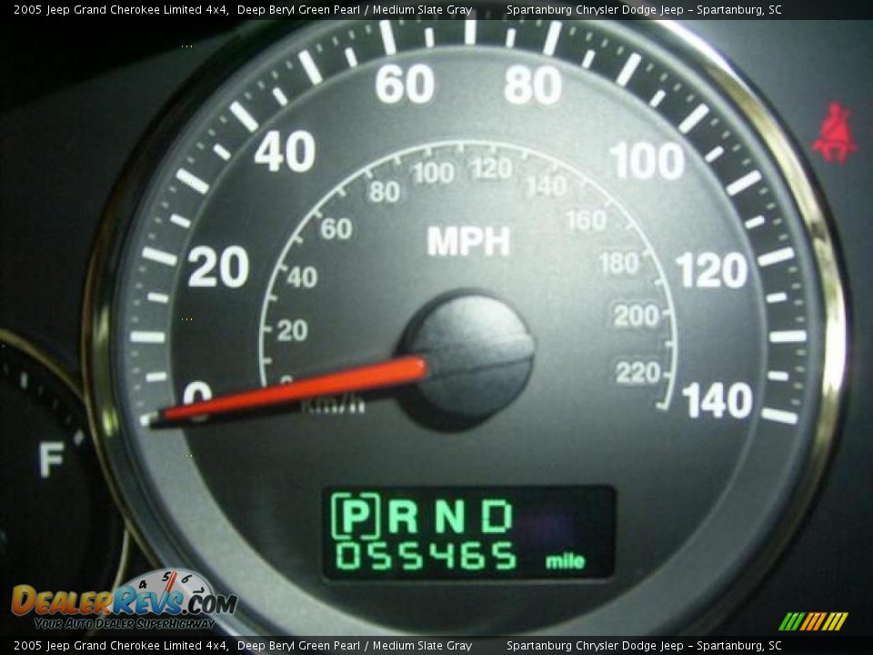 2005 Jeep Grand Cherokee Limited 4x4 Deep Beryl Green Pearl / Medium Slate Gray Photo #28
