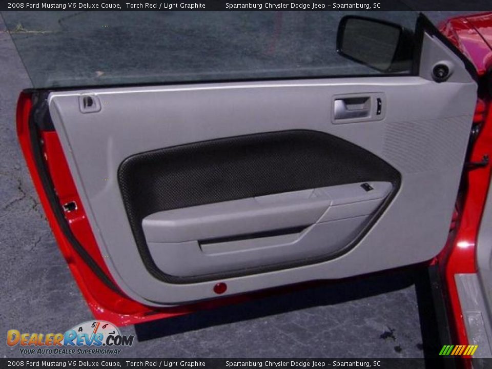 2008 Ford Mustang V6 Deluxe Coupe Torch Red / Light Graphite Photo #7