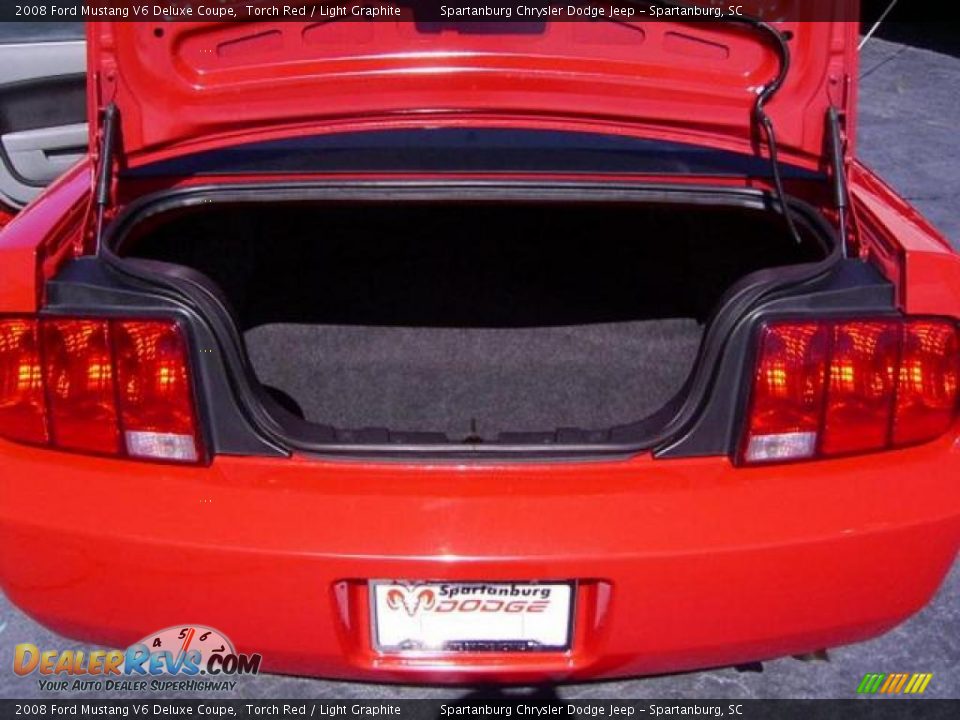 2008 Ford Mustang V6 Deluxe Coupe Torch Red / Light Graphite Photo #12