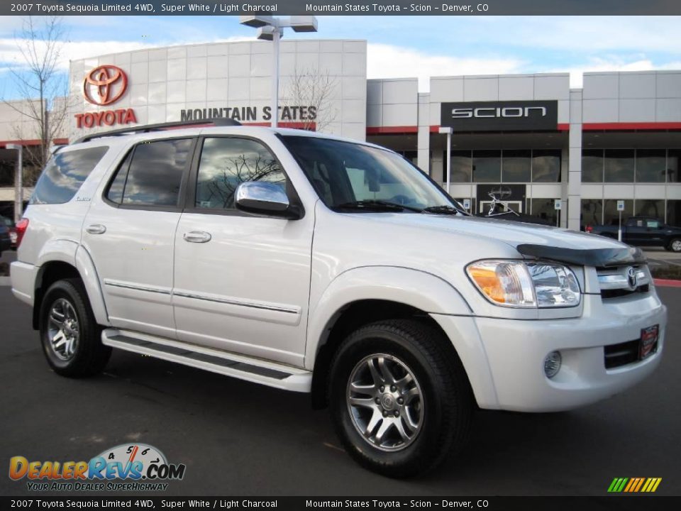 2007 Toyota Sequoia Limited 4WD Super White / Light Charcoal Photo #1