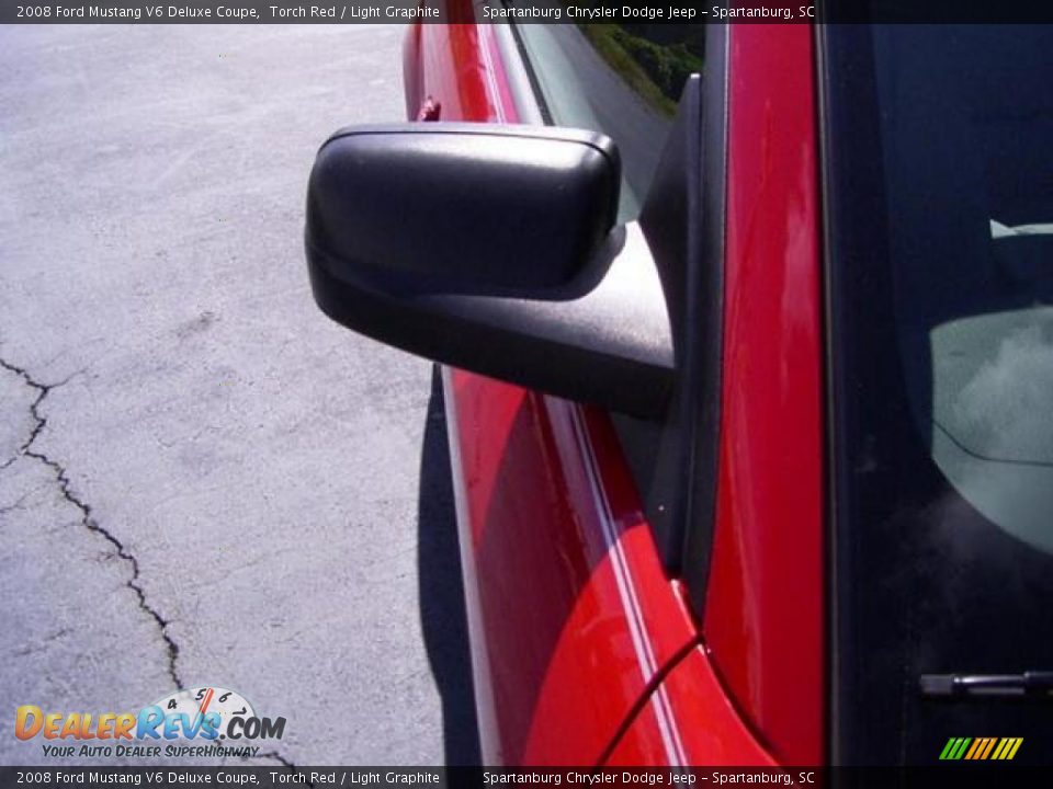 2008 Ford Mustang V6 Deluxe Coupe Torch Red / Light Graphite Photo #17