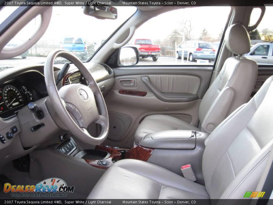 2007 Toyota Sequoia Limited 4WD Super White / Light Charcoal Photo #9