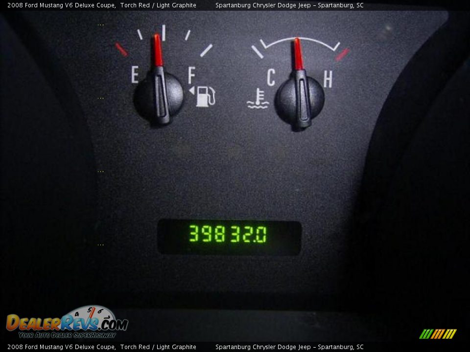 2008 Ford Mustang V6 Deluxe Coupe Torch Red / Light Graphite Photo #24