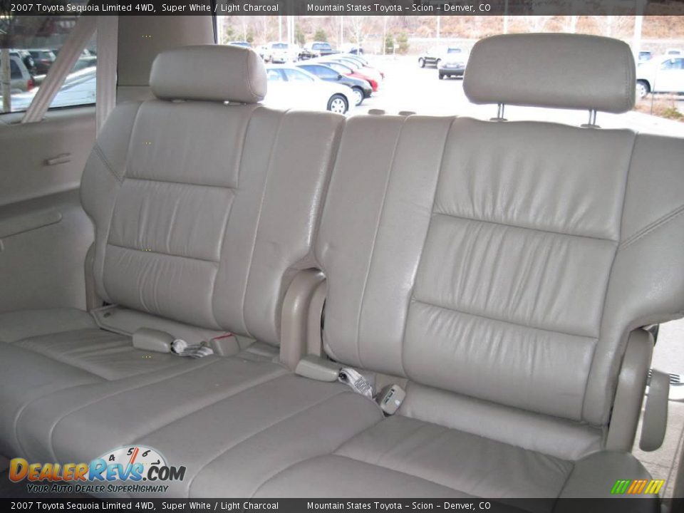 2007 Toyota Sequoia Limited 4WD Super White / Light Charcoal Photo #14