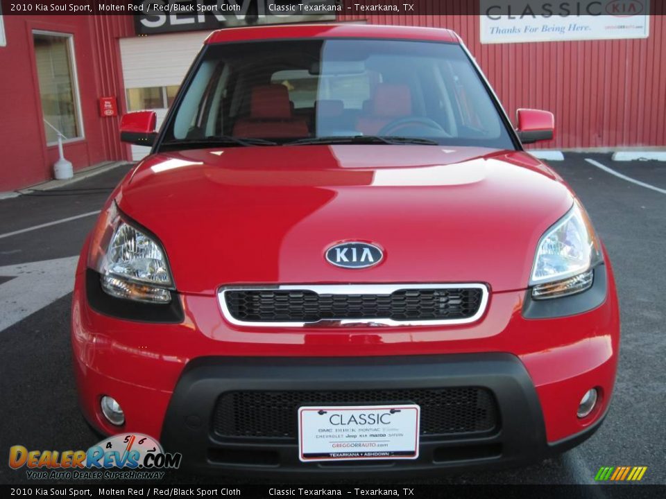 2010 Kia Soul Sport Molten Red / Red/Black Sport Cloth Photo #5