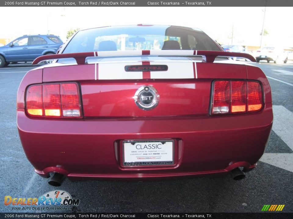 2006 Ford Mustang GT Premium Coupe Torch Red / Red/Dark Charcoal Photo #6