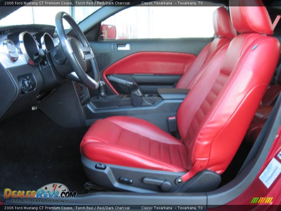 2006 Ford Mustang GT Premium Coupe Torch Red / Red/Dark Charcoal Photo #9