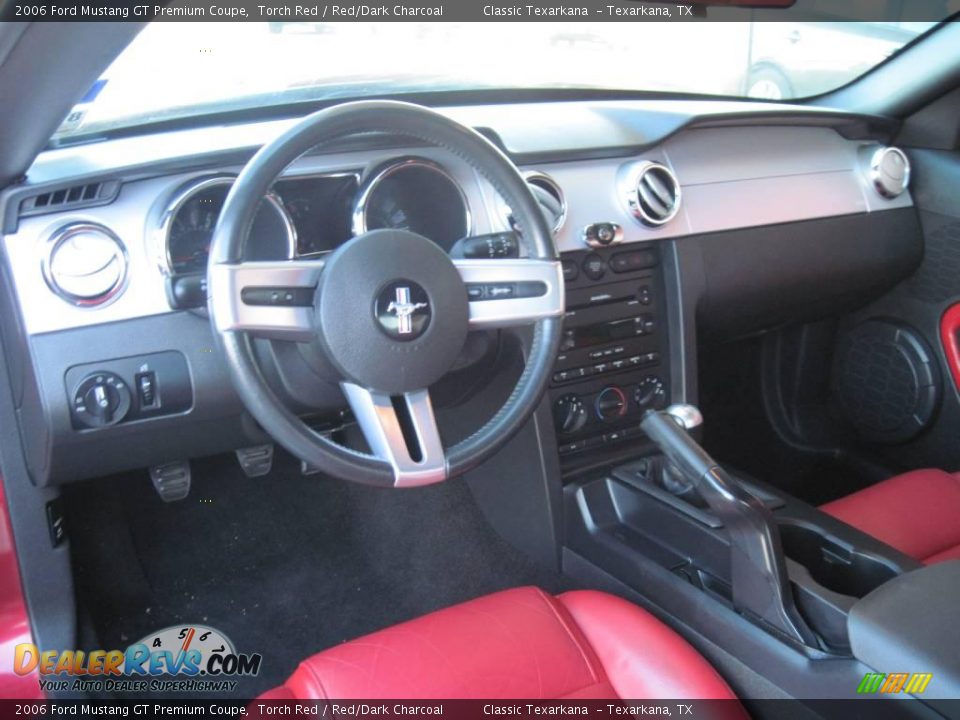 2006 Ford Mustang GT Premium Coupe Torch Red / Red/Dark Charcoal Photo #10