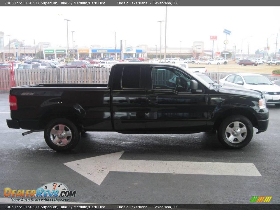 2006 Ford F150 STX SuperCab Black / Medium/Dark Flint Photo #4