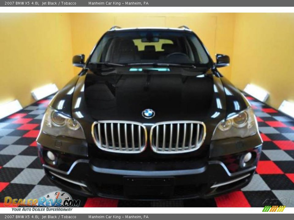 2007 BMW X5 4.8i Jet Black / Tobacco Photo #2
