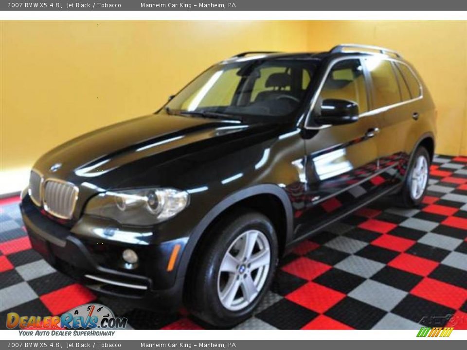 2007 BMW X5 4.8i Jet Black / Tobacco Photo #3