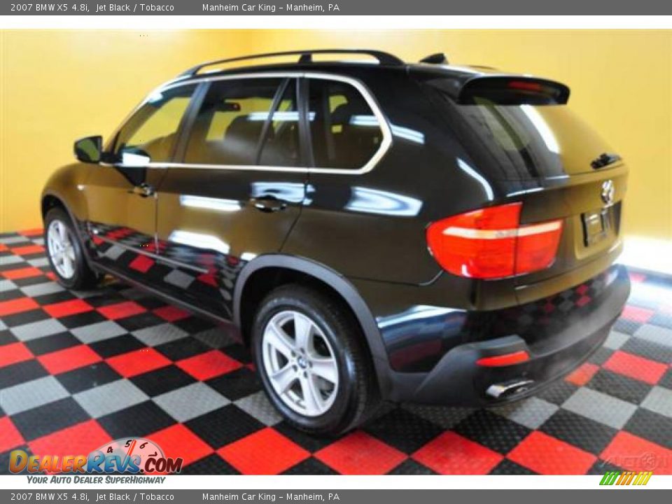 2007 BMW X5 4.8i Jet Black / Tobacco Photo #4