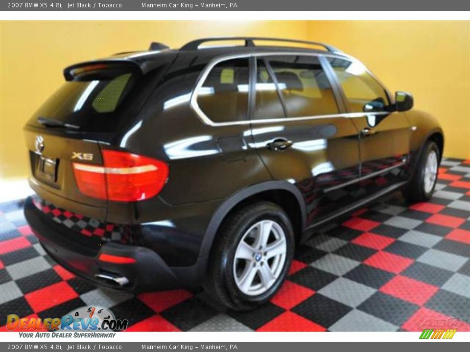 2007 BMW X5 4.8i Jet Black / Tobacco Photo #6