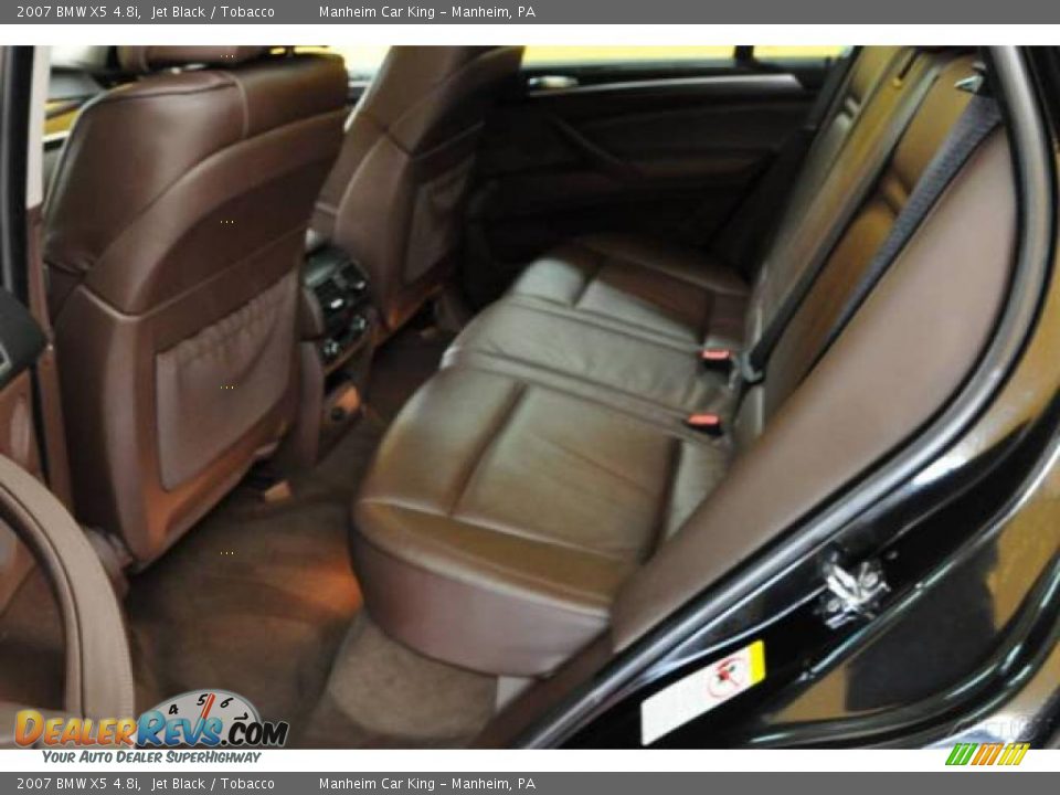 2007 BMW X5 4.8i Jet Black / Tobacco Photo #9