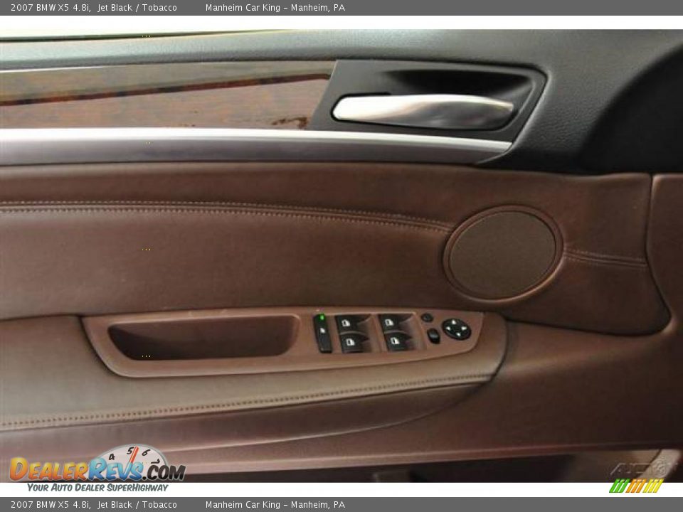 2007 BMW X5 4.8i Jet Black / Tobacco Photo #13