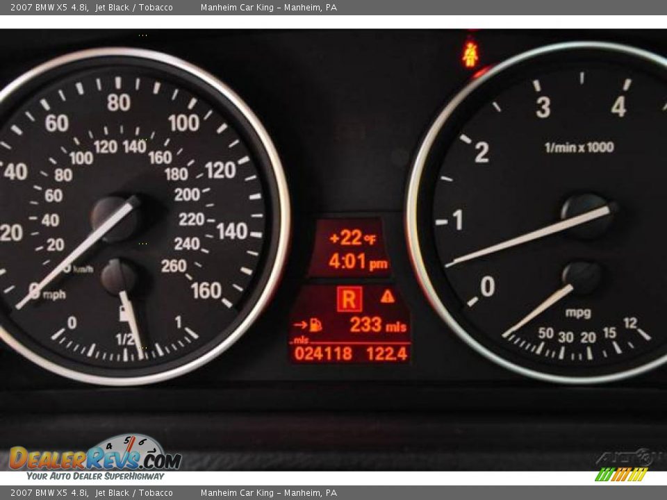 2007 BMW X5 4.8i Jet Black / Tobacco Photo #16