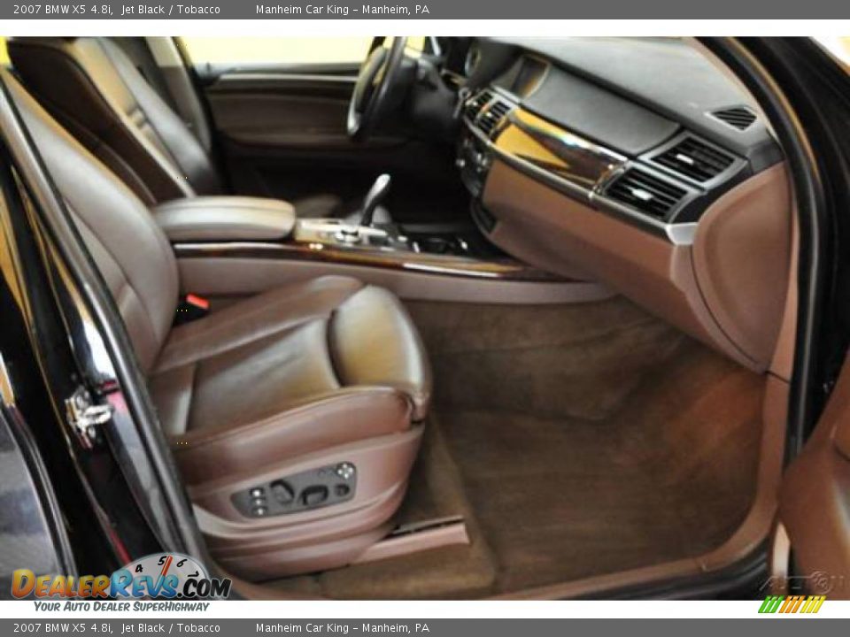 2007 BMW X5 4.8i Jet Black / Tobacco Photo #19