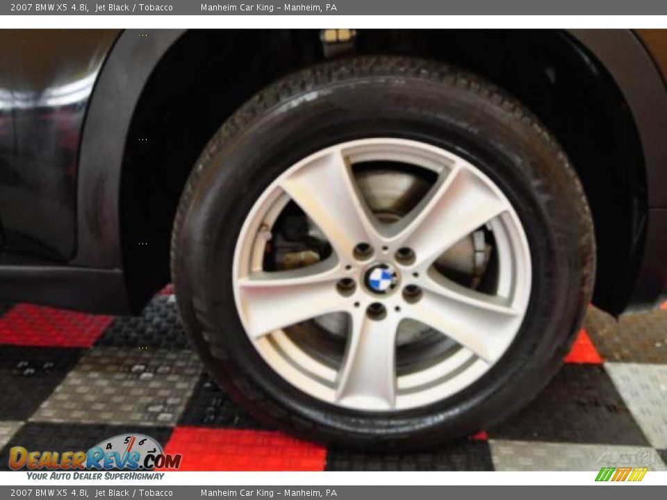 2007 BMW X5 4.8i Jet Black / Tobacco Photo #20