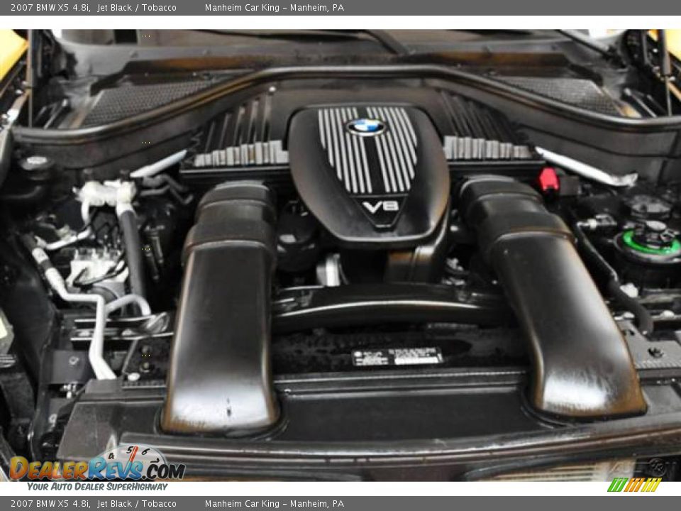 2007 BMW X5 4.8i Jet Black / Tobacco Photo #21