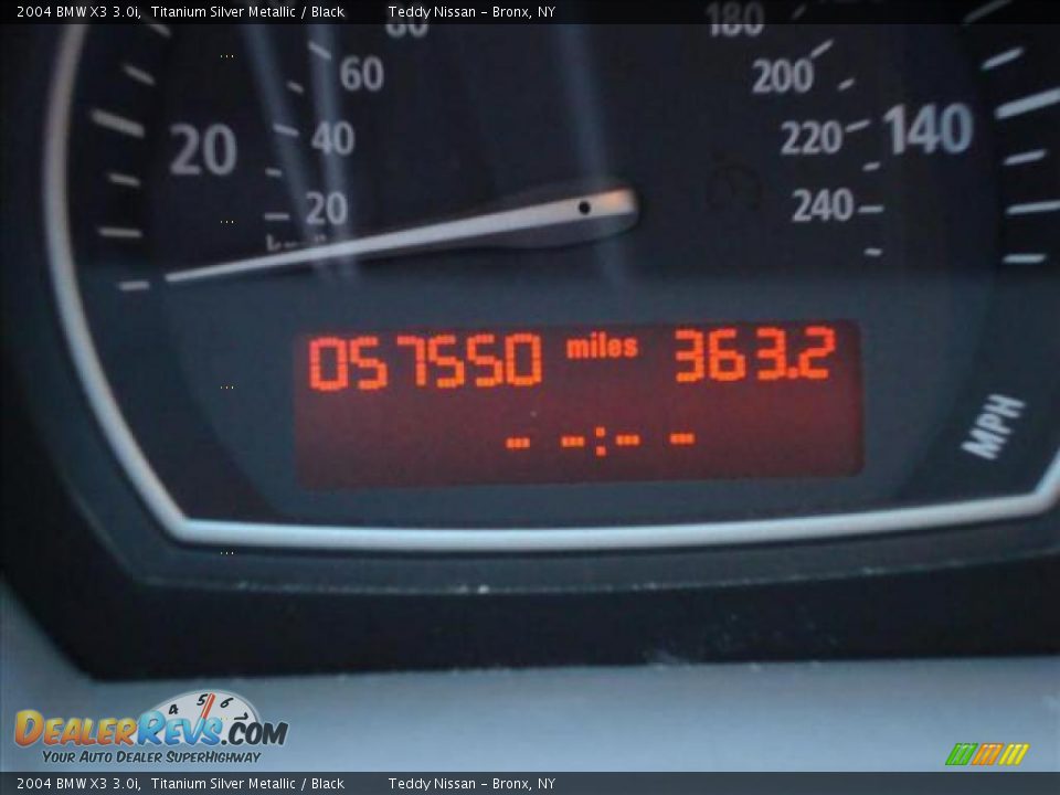 2004 BMW X3 3.0i Titanium Silver Metallic / Black Photo #8