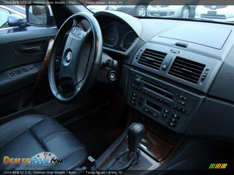2004 BMW X3 3.0i Titanium Silver Metallic / Black Photo #16