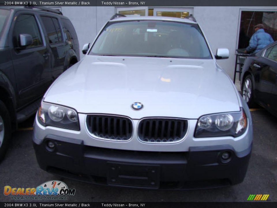 2004 BMW X3 3.0i Titanium Silver Metallic / Black Photo #18